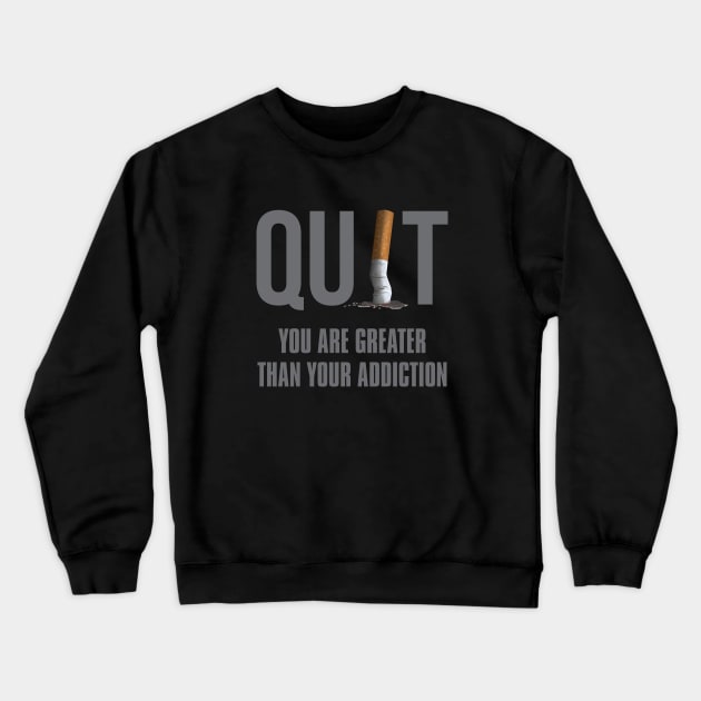 Give up smoking - November Crewneck Sweatshirt by irfankokabi